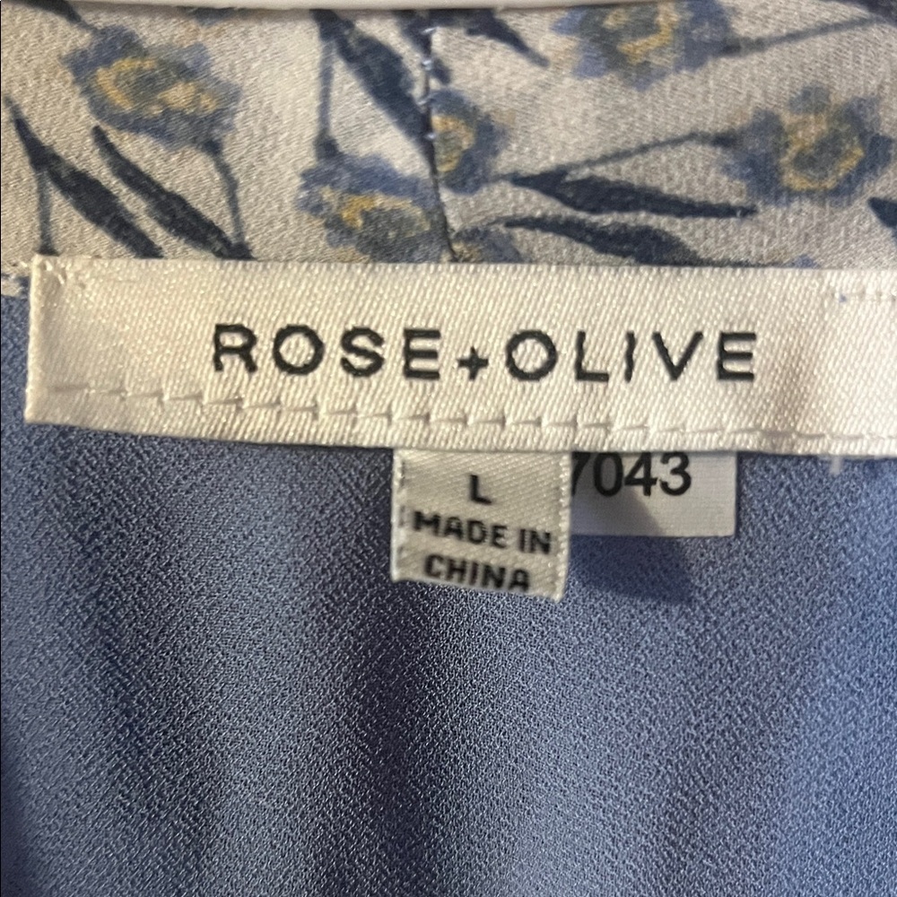Rose & Olive Light Blue Printed Halter Camisole - Picture 2 of 10
